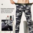 thumbnail image 3 of Calzoncillos largos para hombre, ropa para hacer ejercicio, trotar, deportes, ropa interior de otoño, mallas suaves elásticas finas y Prendas para la parte inferior del cuerpo Negro y gris XXL Guardurnaity AP013558-08, 3 of 6