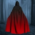 thumbnail image 5 of Hvyesh Halloween Cape with Hood Reversible Hooded Cape Cloak Adult Unisex Theme Party Long Hooded Cloak Costume, 5 of 5