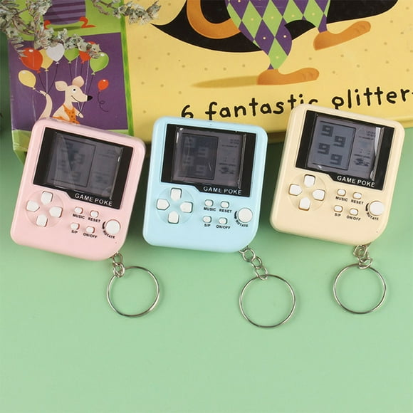 Leadingstar Mini Handheld Electronic Game Toy Multicolor Cute Key Chain Pendant Nostalgic Toy