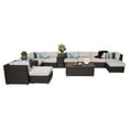 thumbnail image 2 of Venice Wicker 13 Piece Patio Conversation Set with 2 Sets of Cushion Covers, 2 of 3