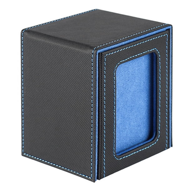 Caja Organizadora Tarjetas Con Capacidad para 100 Cuero PU Coleccionables
