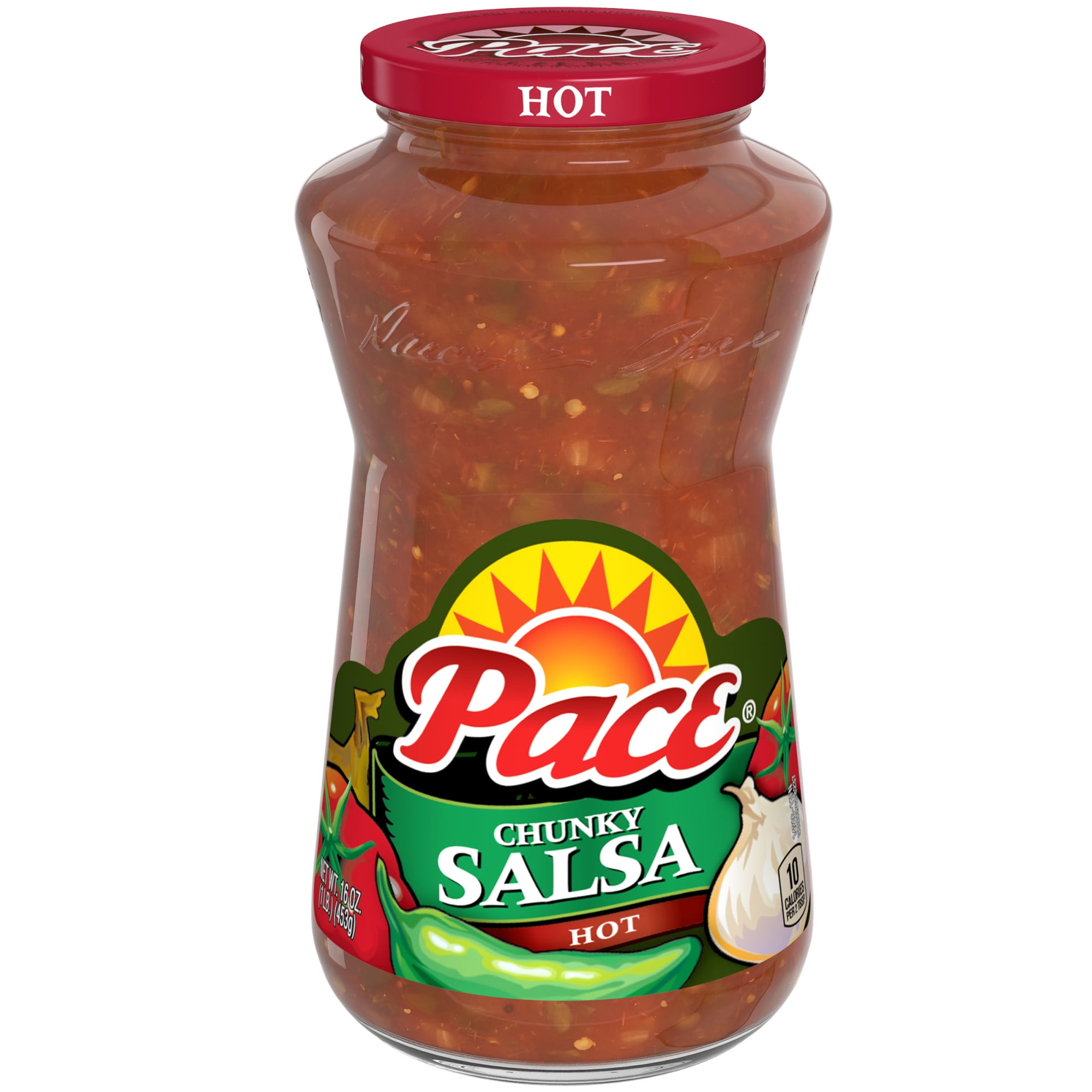 Pace Chunky Hot Salsa, 16 oz Jar