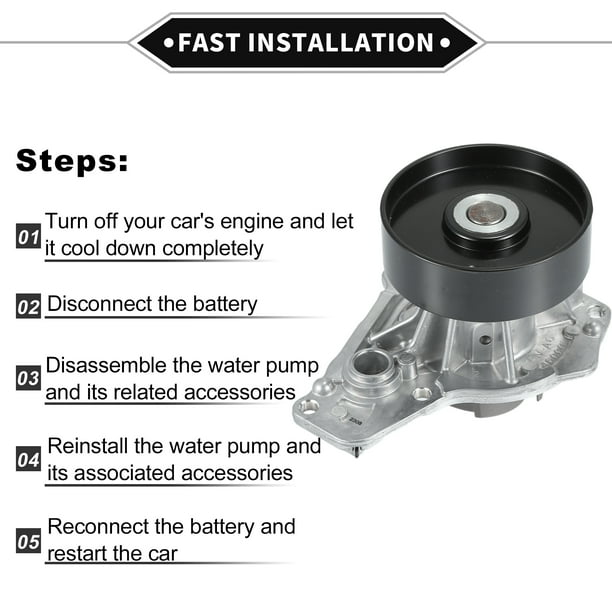 Unique Bargains Water Pump for BMW 340I 440I No.11518632585