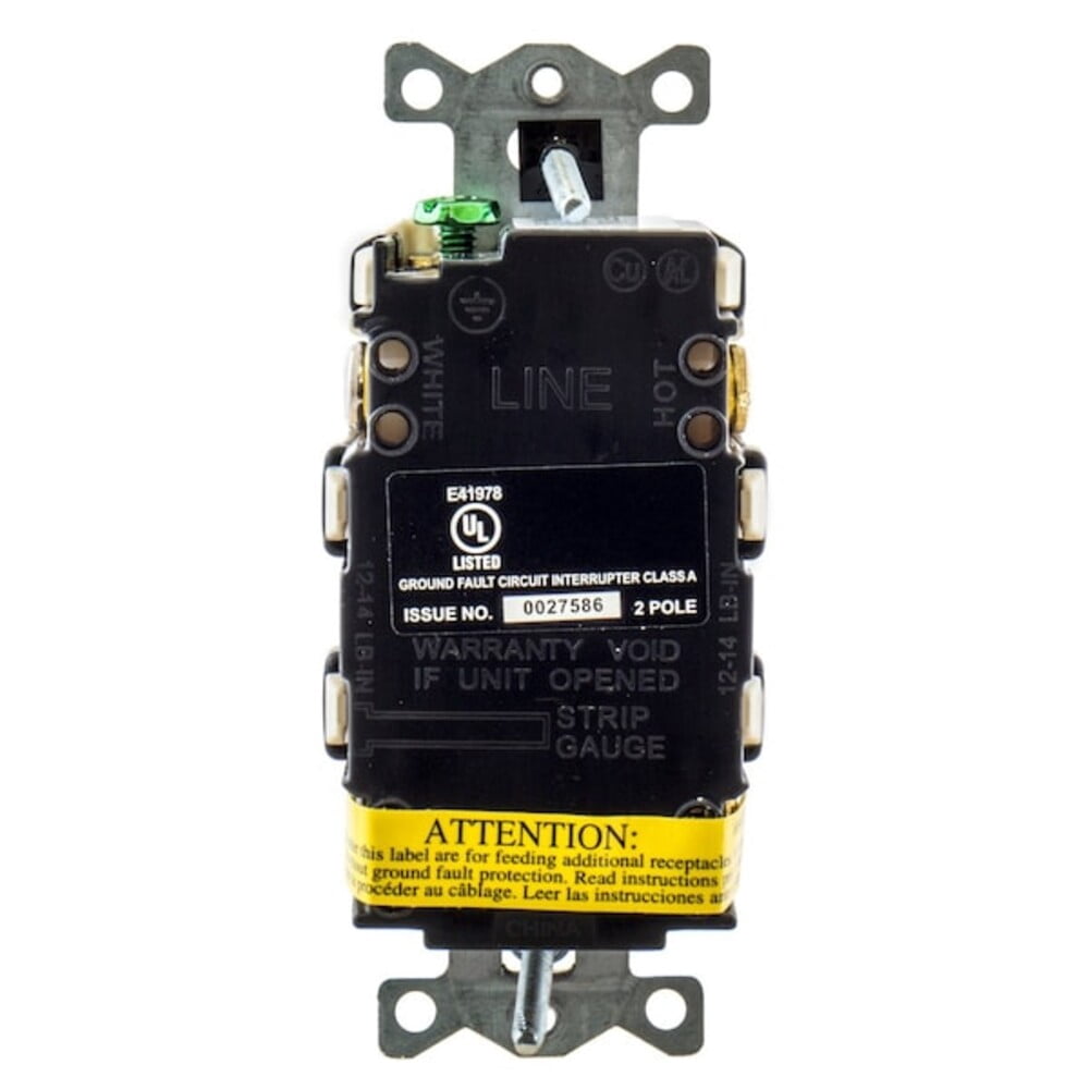 Hubbell Wiring Device-Kellems GFCI Rceptcle, Commer., Ivry, 20A, 1 HP GFRTR20I