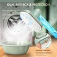 thumbnail image 4 of Steamer for Clothes,2-in-1 1550W Turbocharged Garment Steamer & Iron ,3 Levels Smart Control Steaming,1.2L Detachable Tank,Auto Shut-Off,Self-Cleaning,Innovative Storage: Hang or Wall Mount, 4 of 7