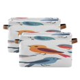 thumbnail image 2 of Little Colorful Birds Cartoon Square Storage Bins with Handles Collapsible Containing Box 1 Pack, 2 of 9