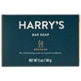 Harry's Bar Soap for Men, Redwood Scent of Coastal Woodlands, 5 oz, 141