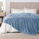 thumbnail image 2 of Manta Bedsure GentleSoft, forro polar de franela, tamaño king, 270 x 230 cm, azul, 2 of 7