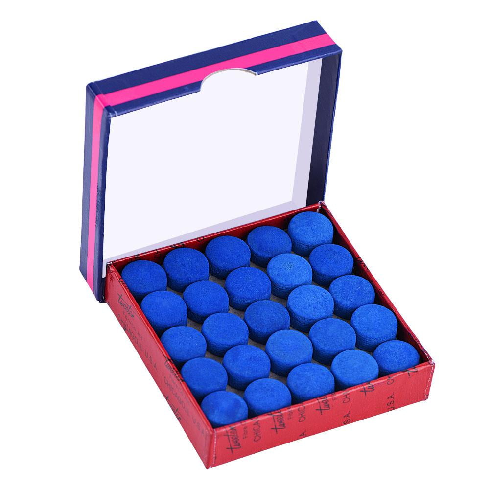 Tebru 50 Pcs/Lot Blue Glue-on Single-layer Billiards Pool Snooker 