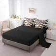 thumbnail image 5 of jejeloiu Retro Bull Skull 7-Piece Bedding Comforter Set,Rustic Farmhouse Hunting King Bedding Sets,White Brown Black Bed Sheets For Boys Kids,Breathable Home Decor Reversible, 5 of 8