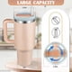 thumbnail image 4 of Vaso INNOTECHSC de 40 oz con Asa y Tapa con Pajita | Vaso Aislado, Botella de Agua Reutilizable de Acero Inoxidable, Taza de Viaje, Portavasos, Apto para el Hogar, la Oficina O el Automóvil, 4 of 5