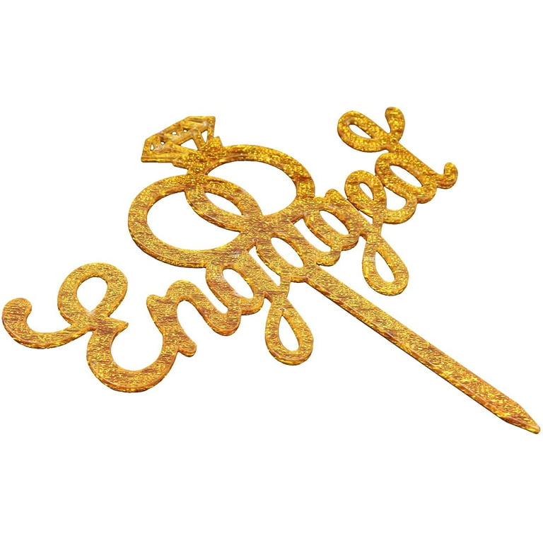 Diamond Cake Toppers Gold No. 4 Diamond Cake Toppers Gold No. 4