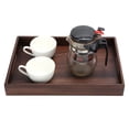thumbnail image 4 of Bandeja de Nogal Bandeja de Madera para Servir, Bandeja Rectangular Simple de Estilo Japonés para Aperitivos Y Bebidas, Bandeja para Bebidas de Café para Restaurante de Oficina(S) EOTVIA No, 4 of 6