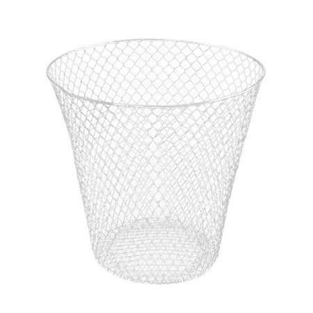 

Wire Mesh Round Waste Lightweight Can Open Top Wastebasket Recycling Desk Office School Garbage Cans Home & Custom Storage Medium Drawstring Bag Yard Waste Bags Heavy Duty Smart Human Bags Recycling