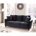 thumbnail image 3 of Aukfa 78.4" 3-Seater Sofa, Upholstered Sofa Couch for Living Room - Black, 3 of 8
