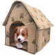 thumbnail image 3 of Fiudx Casa Plegable para Mascotas, Diseño de Tela Acogedora, Base Antideslizante, Fácil de Montar, para Uso En Interiores y Exteriores, Portátil para Viajes, Adorable Tienda de Campaña para Mascotas,, 3 of 7