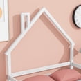 thumbnail image 4 of Syngar Full Wood House Shaped Headboard Bed with Handrails, Multicolor, 4 of 13