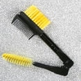 thumbnail image 5 of Mojoyce Double-ended Eyebrow Brush Eyelash Brush Comb and Round Comb Teeth (Yellow), 5 of 6