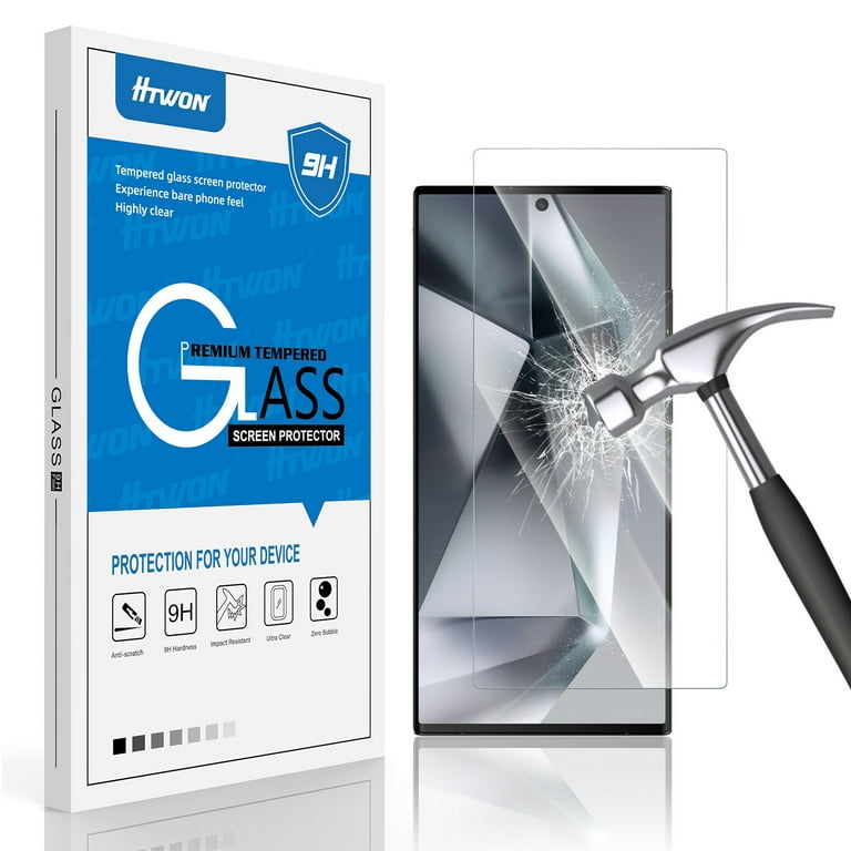 Haobuy for Samsung Galaxy S24 Ultra S24 Plus S24 Screen Protector + Camera  Lens Protector Tempered Glass Protective Film 