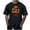 Black, variant on Men's Halloween Printed T-Shirt, Round Neck Short Sleeve Design, Comfortable Casual Wear for Daily Use