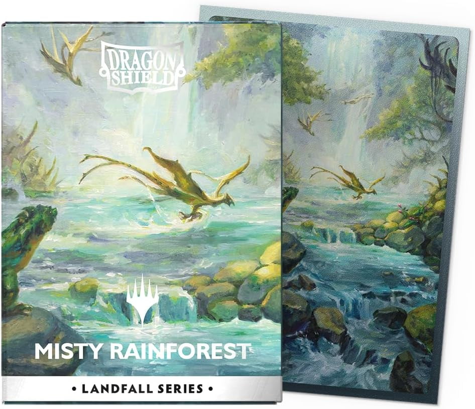 Dragon Shield: Standard 100ct Sleeves - Landfall Series - Misty Rainforest (Dual Matte)