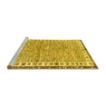 thumbnail image 2 of Ahgly Company Machine Washable Indoor Rectangle Abstract Yellow Modern Area Rugs, 3' x 5', 2 of 4