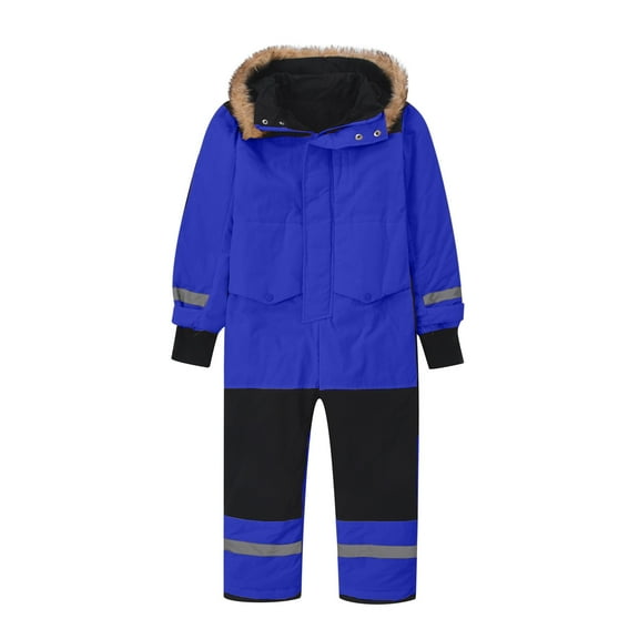 Unisex Snow Suit Hooded Waterproof One Piece Ski Suit