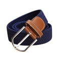 thumbnail image 2 of Kelon Ceinture en Solde Ceinture en Polyester Hommes Femmes Mode Ceinture de Taille Étroite Extensible Ceinture de Robe Ceinture de Pantalon Boucle Ceinture en Toile, 2 of 2