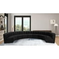 thumbnail image 2 of Meridian Furniture Sectionnel Modulaire 9 Pcs en Velours Noir Limitless, 2 of 7