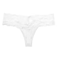 thumbnail image 1 of Gibobby Ropa Interior con Entrenamiento Bragas mujer, ropa interior calada transparente encaje rosa, ropa interior cómoda sin costuras, bragas cintura , lencería, Tanga（Blanco， M), 1 of 4