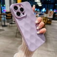 thumbnail image 2 of for iPhone 14 Pro Case for Women Men, 3D Honeycomb Pattern Bump Feel, Thin Slim Soft Back Cover Raised Camera Protection Phone Case for iPhone 14 Pro (6.1") - Light Purple, 2 of 11