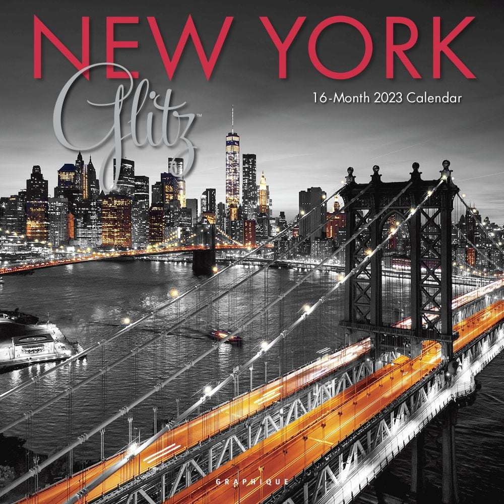 New York Glitz 2023 Wall Calendar - Walmart.com