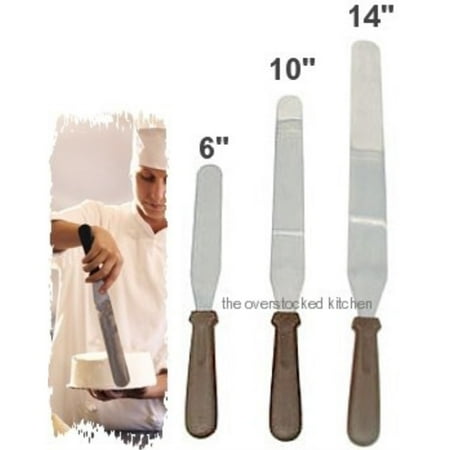 Bakers Icing Spatula - 3 Size Commercial Baker Icing Spatula Set, Baking Spatulas, Cake Decorating Spatulas, Stainless Steel, Flexible Resistant Blades