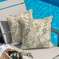thumbnail image 6 of Pillow Covers 16x16 Inch, Sage Green Yellow Botanical Linen Pillowcase with Invisible Zipper, Vintage Spring Summer Decorative Throw Pillow Covers Cushion Case for Couch Sofa Bed Living Room, 6 of 9