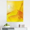 thumbnail image 1 of Dune Tapestry, Digital Cartoon Scene with Desert Sand Hills Sun and Footprints, Fabric Wall Hanging Decor for Bedroom Living Room Dorm, 5 Sizes, Yellow Orange, by Ambesonne, 1 of 1