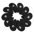 thumbnail image 4 of 10 Fundas Protectoras para Cabezas de Hierro de Golf, Regalos para Golfistas, a Prueba de Polvo, de Neopreno, Fundas Protectoras Profesionales para Ca Negro, 4 of 8