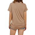 thumbnail image 3 of Giraffe Print Graphic Short Sleeve T-Shirt Plus Size Women Tops, 3 of 5