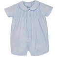 thumbnail image 1 of Baby Boys Romper with Pintucks and Stitching, , Blue, 1 of 2