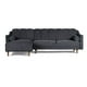 thumbnail image 2 of Sala Modular Sofá Cama Reversible De Velvet Gris Oxford Modelo Scotch, 2 of 8