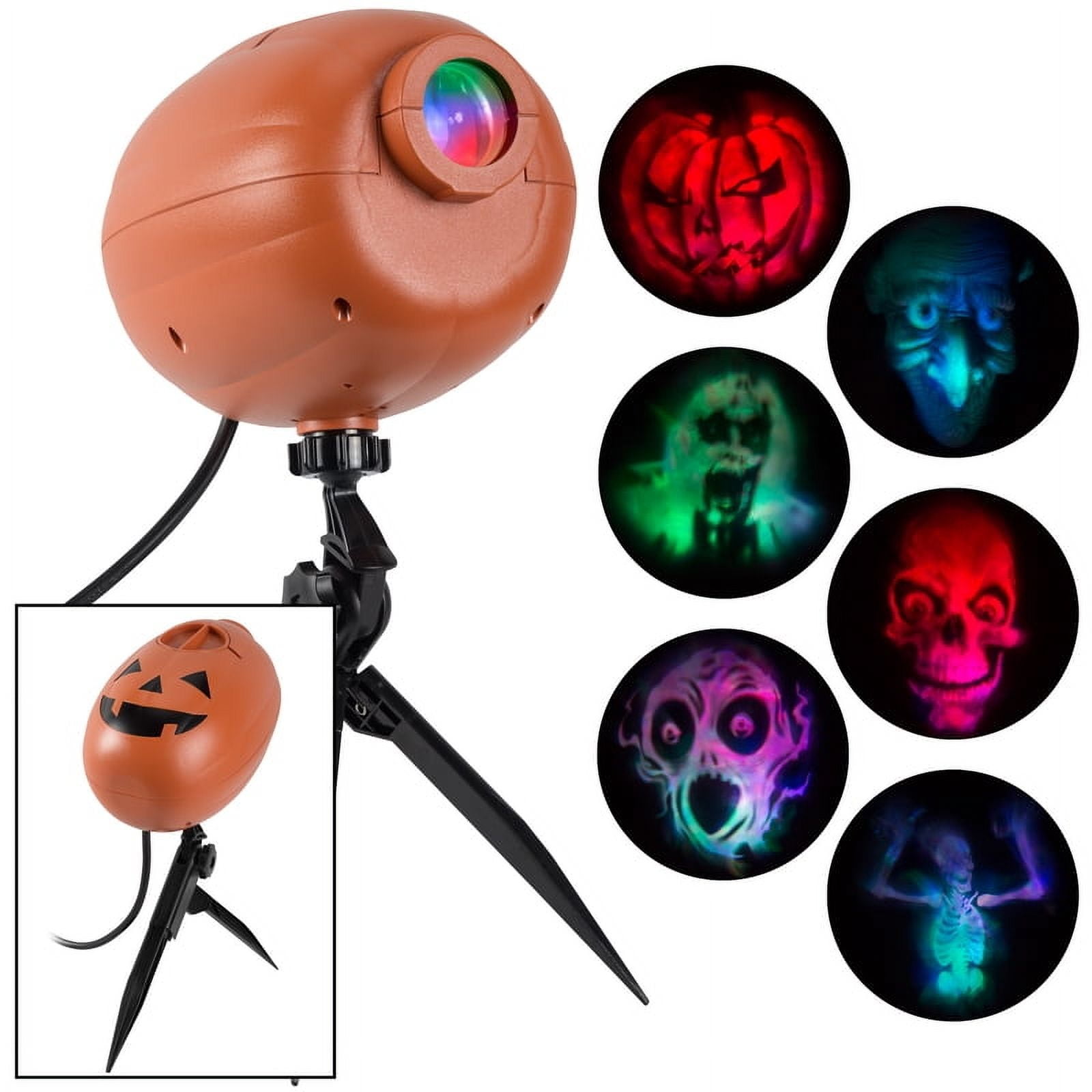 Gemmy Halloween Faces Lightshow Projector 12.40 in. H x 6.02 in. W