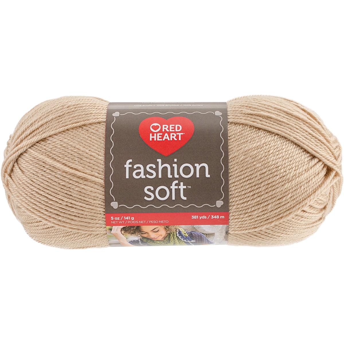 Red Heart Fashion Soft Yarn, Camel