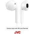 thumbnail image 3 of JVC HAF17MB Earbud Headphones with Mic and Remote - Black, 3 of 7
