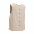 thumbnail image 5 of Horkkom Sleeveless Tops for Women Wide Strap Solid Color Tank Tops Work Loose Casual Tops,S-2XL, 5 of 7