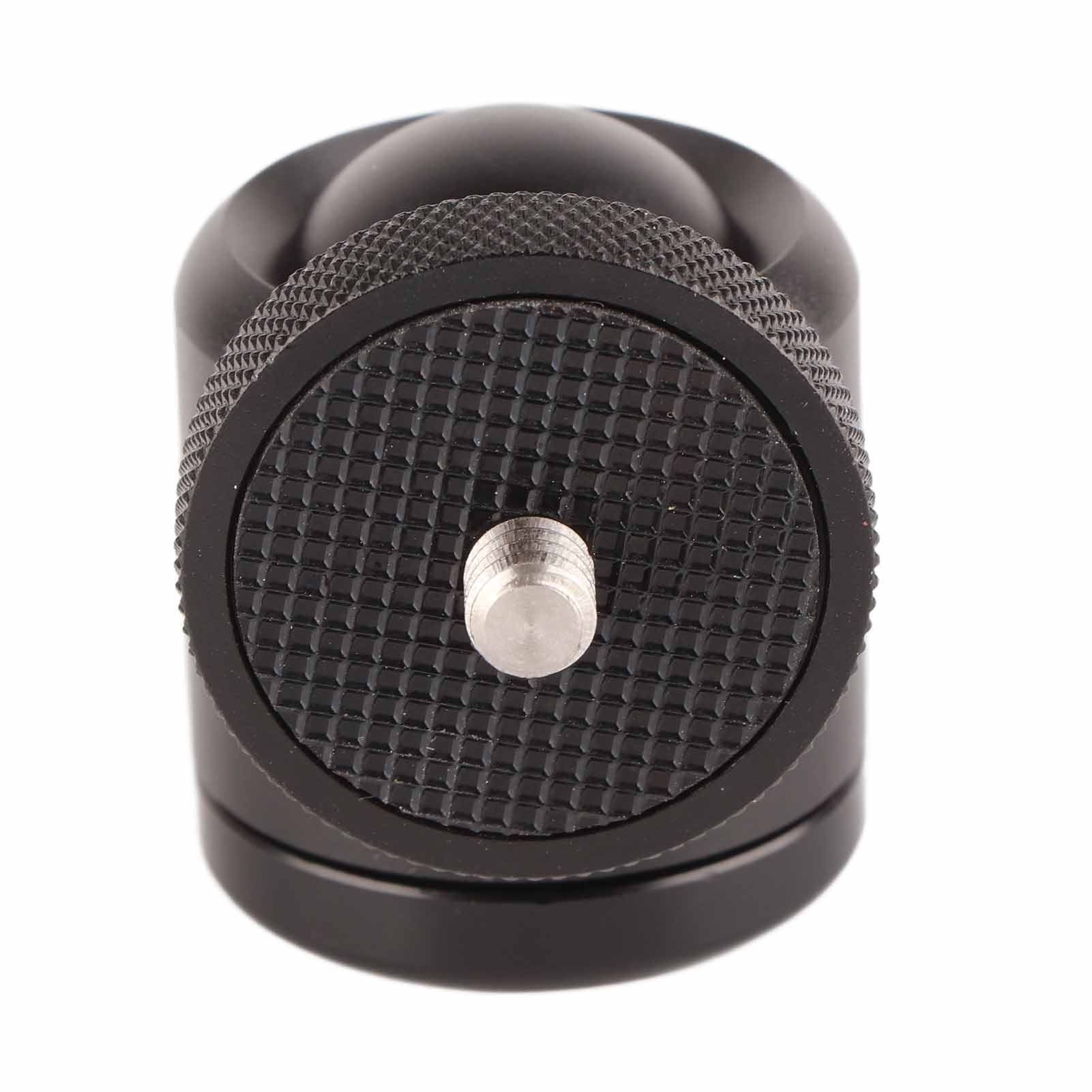 Camera Tripod Mount Head, Top 1/4 Inch Male Thread Hole 360 Degree Rotating Panoramic Locking