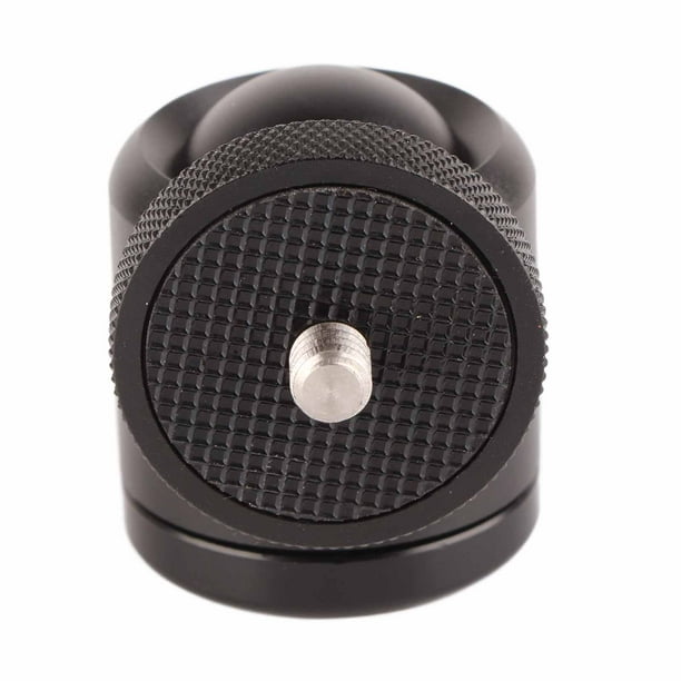 Camera Tripod Mount Head, Top 1/4 Inch Male Thread Hole 360 Degree