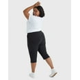 thumbnail image 5 of Hanes Just My Size Women's French Terry Capris, 19" (Plus ) Black 1X, 5 of 5