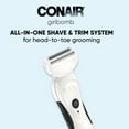 thumbnail image 3 of Conair Girlbomb Lithium Ion Rechargeable All-in-One Electric Shave System for Bikini, Body, & Face, 3 of 17