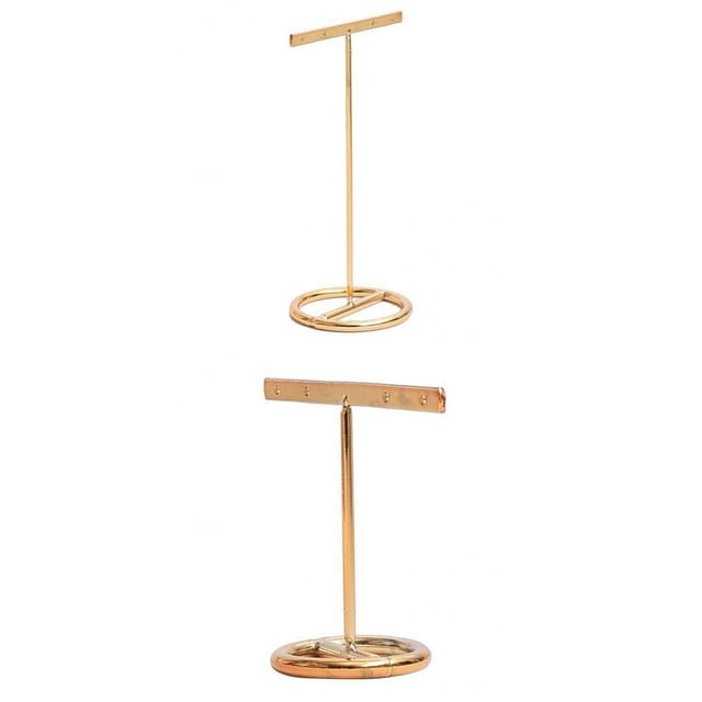 segolike 2x Metal Necklace Earring Hanging Organizer Table Holder Display Stand