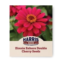 Harris Seeds - Zinnia Zahara Double Cherry Seeds - Larger Blooms - 25 Seeds