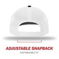 thumbnail image 4 of Gorra de béisbol Richardson 112 Trucker Snapback Split Navy/White, 4 of 7